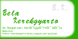 bela kerekgyarto business card